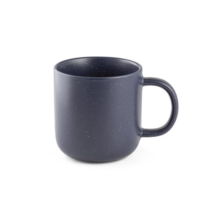 CONSTELLATION promotional mug in navy blue (detail view) with custom logo branding