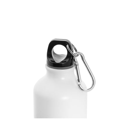 COLLINA promotional thermal bottle in white (detail view) with custom logo branding