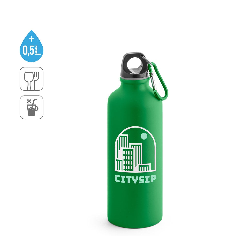 COLLINA promotional thermal bottle (complete set view) with custom logo branding