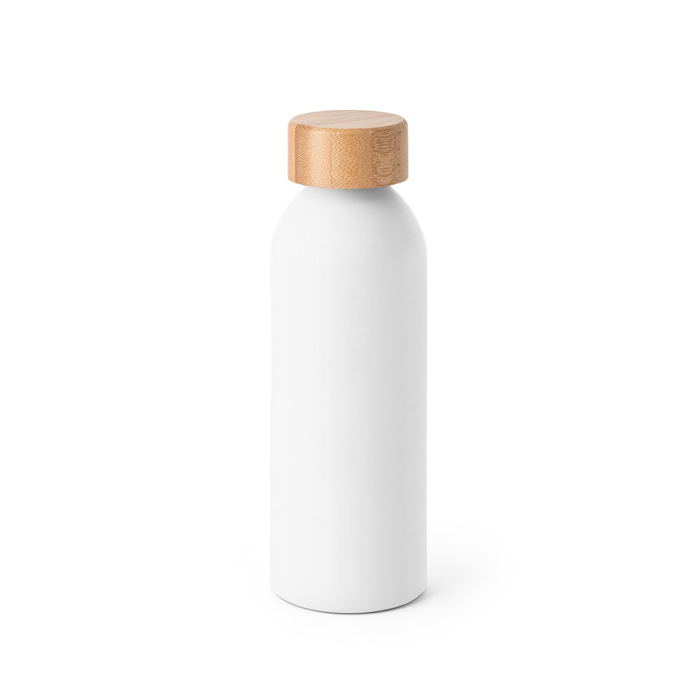 QUETA promotional thermal bottle in white with custom logo branding
