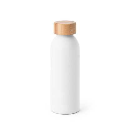 QUETA promotional thermal bottle in white with custom logo branding