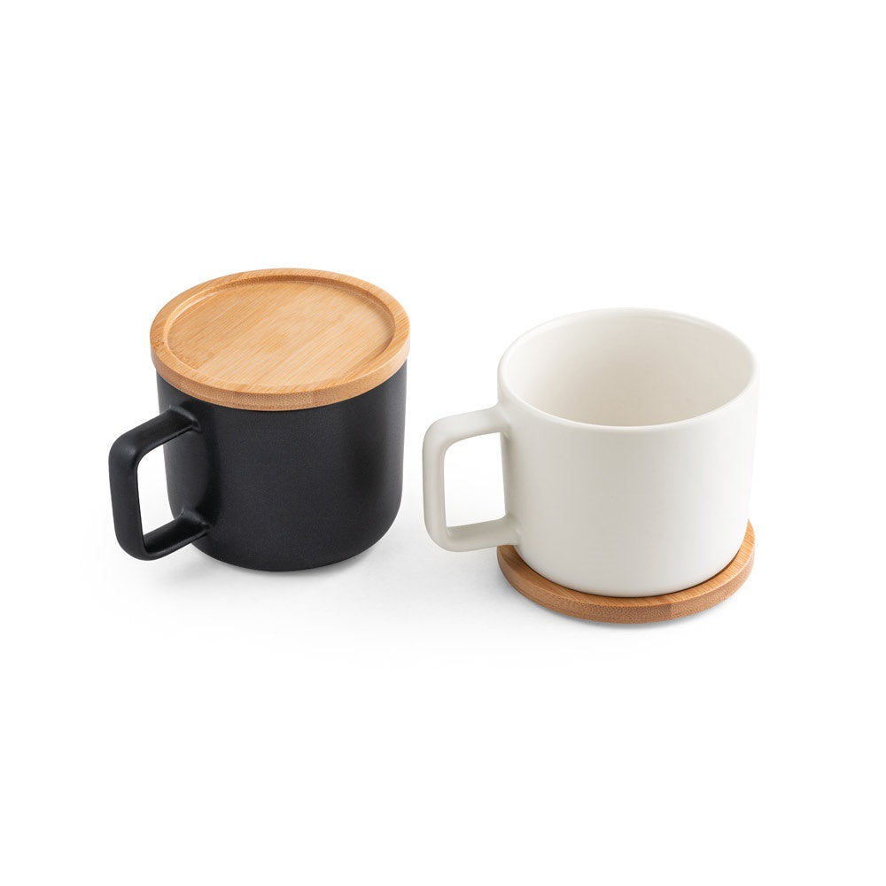 FANGIO promotional mug with custom logo branding
