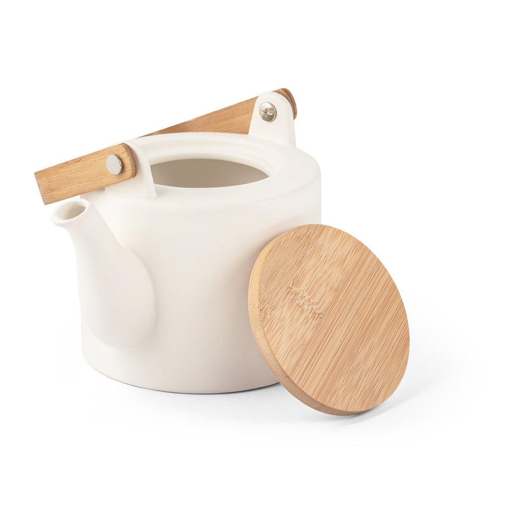GLOGG promotional cup set in pastel white (detail view) with custom logo branding