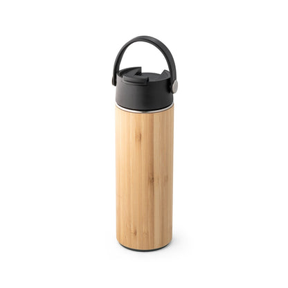 LAVER promotional thermal bottle in black with custom logo branding