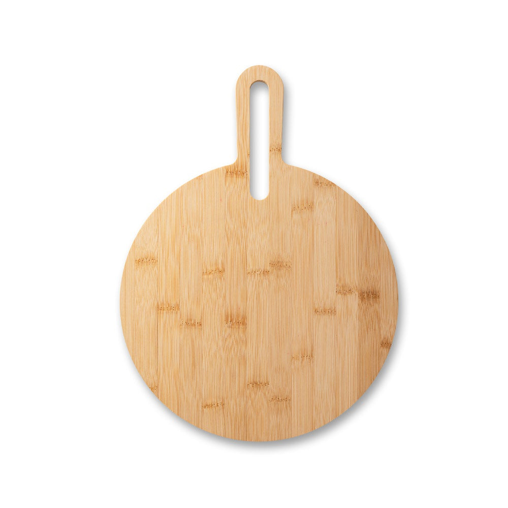 CARAWAY ROUND promotional kitchen accessory in natural (detail view) with custom logo branding
