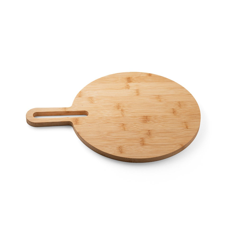 CARAWAY ROUND promotional kitchen accessory in natural (detail view) with custom logo branding