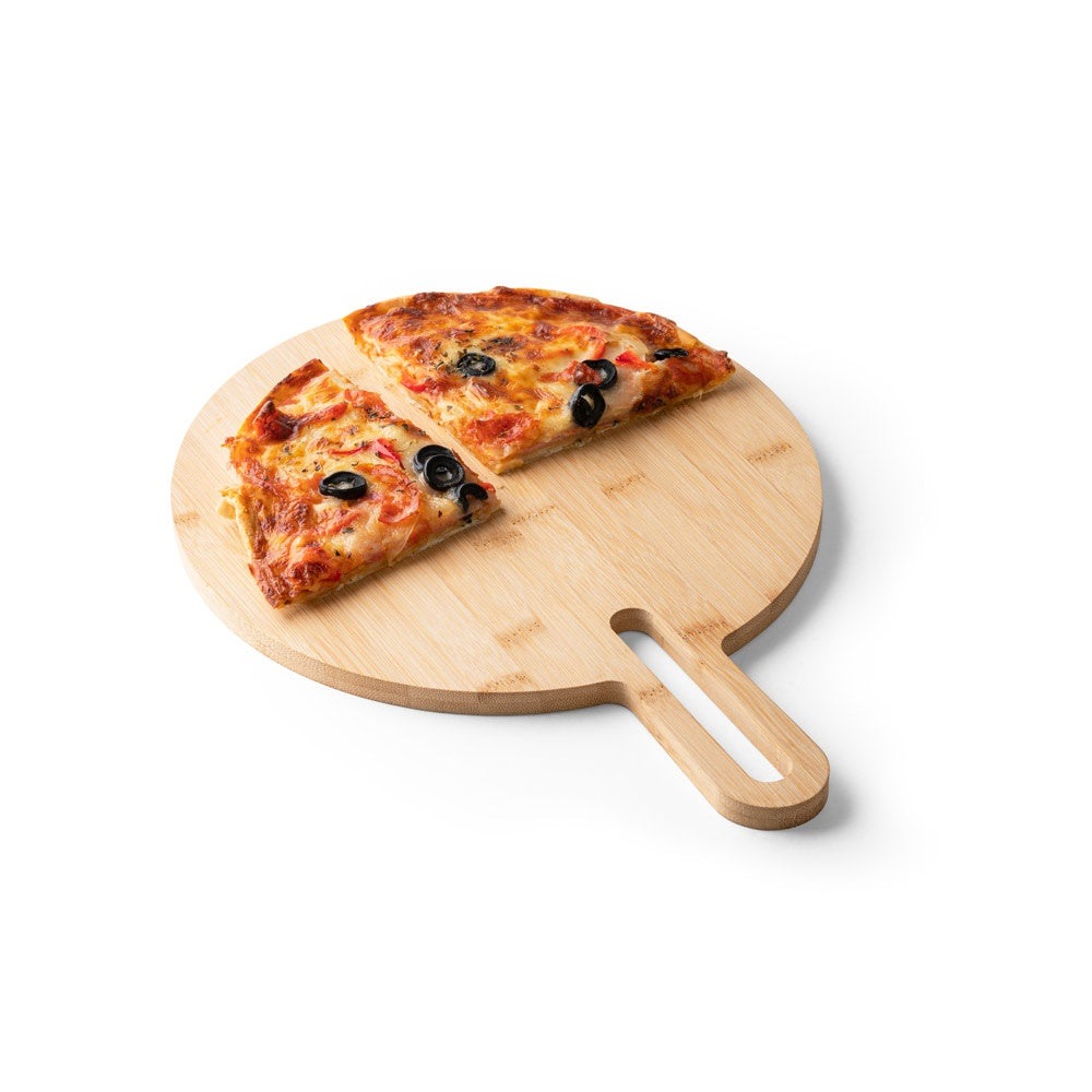 CARAWAY ROUND promotional kitchen accessory in natural (detail view) with custom logo branding
