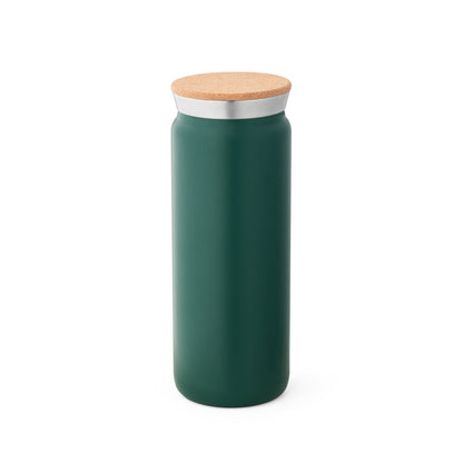 LAVINE 600 promotional thermal bottle in dark green with custom logo branding