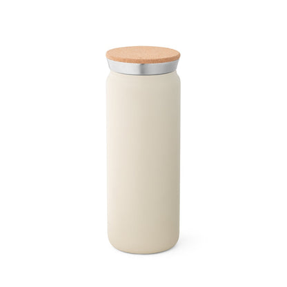 LAVINE 600 promotional thermal bottle in beige with custom logo branding