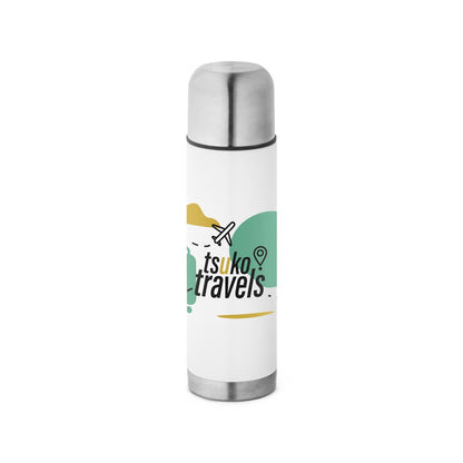 HENDERSON promotional thermal bottle in white with custom logo branding