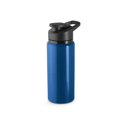 SHAWN promotional bottle in navy blue with custom logo branding