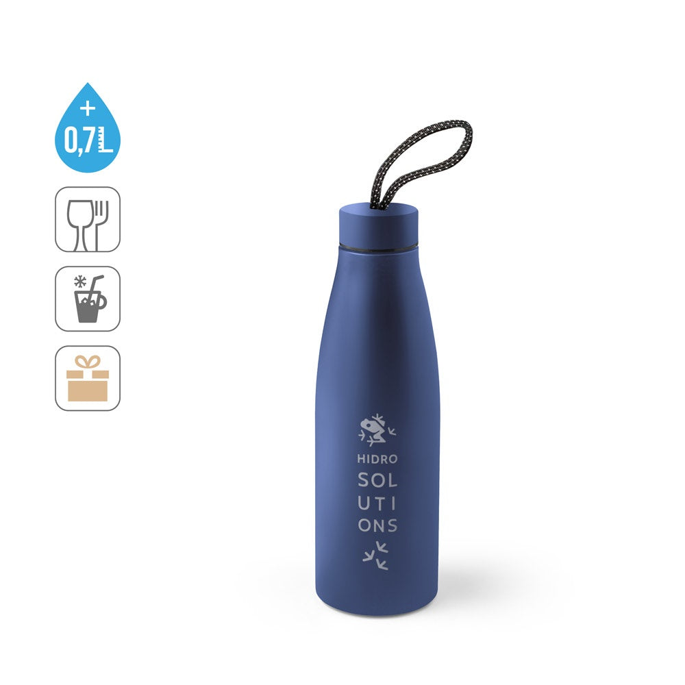 MORGAN promotional bottle (complete set view) with custom logo branding