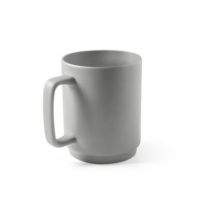 MIGHTY promotional mug in grey with custom logo branding