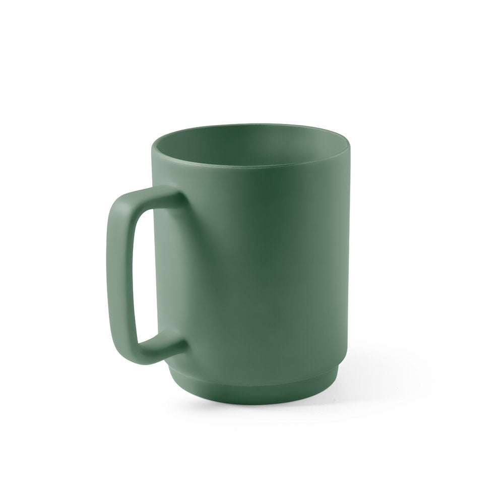 MIGHTY promotional mug in army green with custom logo branding