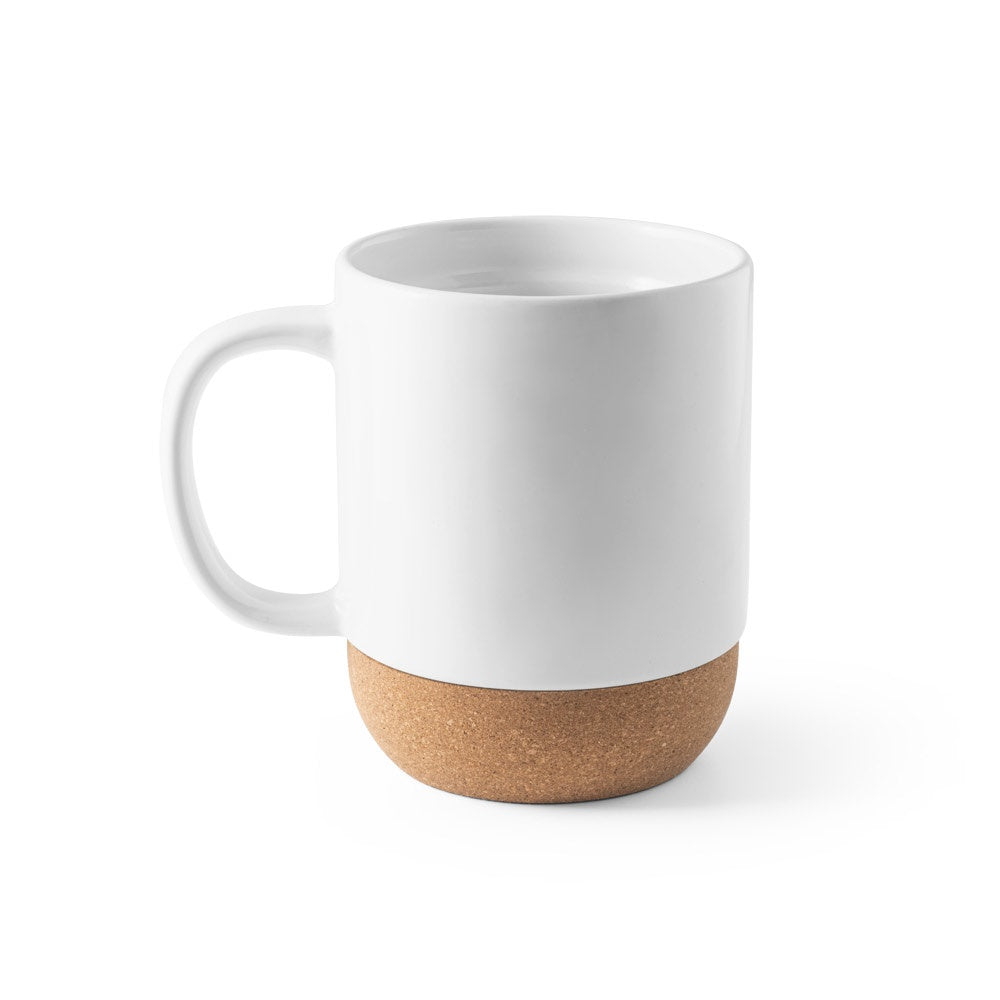 RORY SUB promotional mug in white (detail view) with custom logo branding