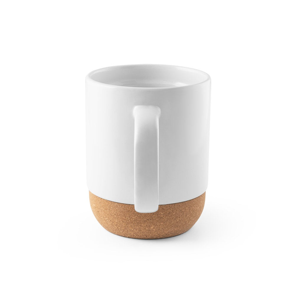 RORY SUB promotional mug in white (detail view) with custom logo branding