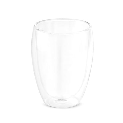 MACHIATO CUP promotional cup set in transparent with custom logo branding