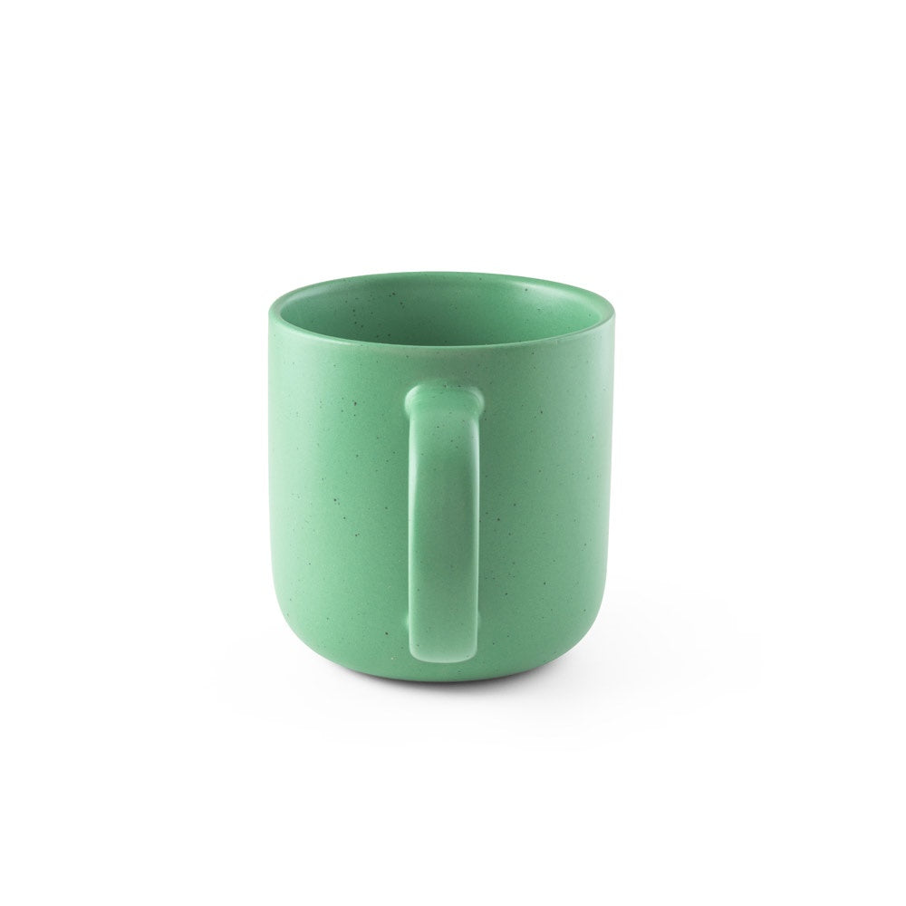 COFFEE CONSTELLATION promotional mug in light green (detail view) with custom logo branding