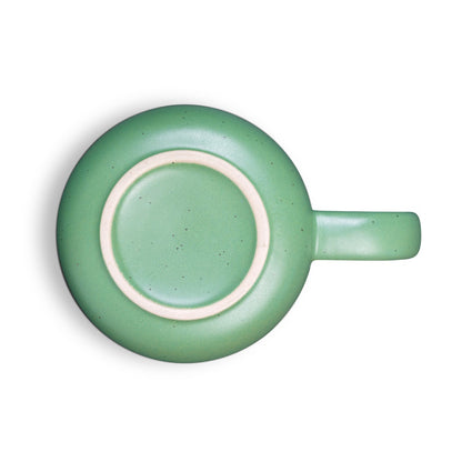 COFFEE CONSTELLATION promotional mug in light green (detail view) with custom logo branding