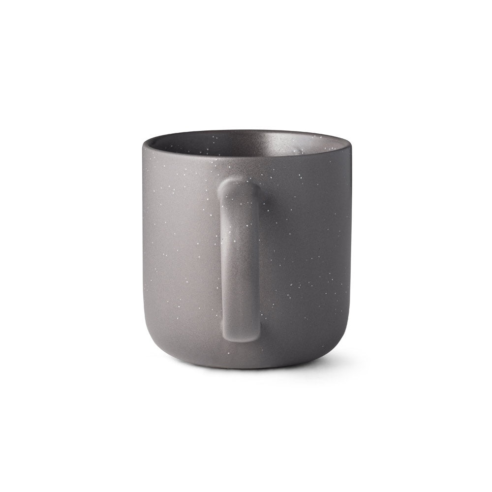COFFEE CONSTELLATION promotional mug in dark grey (detail view) with custom logo branding