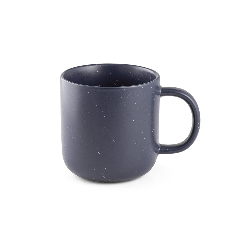 COFFEE CONSTELLATION promotional mug in navy blue (detail view) with custom logo branding