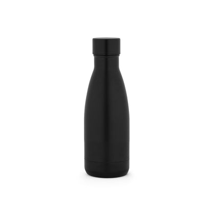 RE-BUFFON S promotional thermal bottle in black with custom logo branding