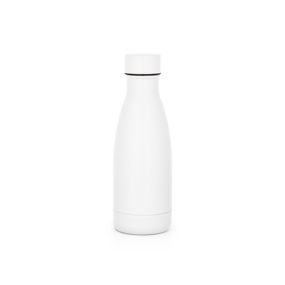 RE-BUFFON S promotional thermal bottle in white with custom logo branding