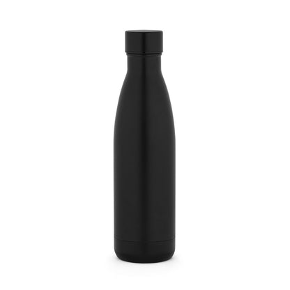 RE-BUFFON L promotional thermal bottle in black with custom logo branding
