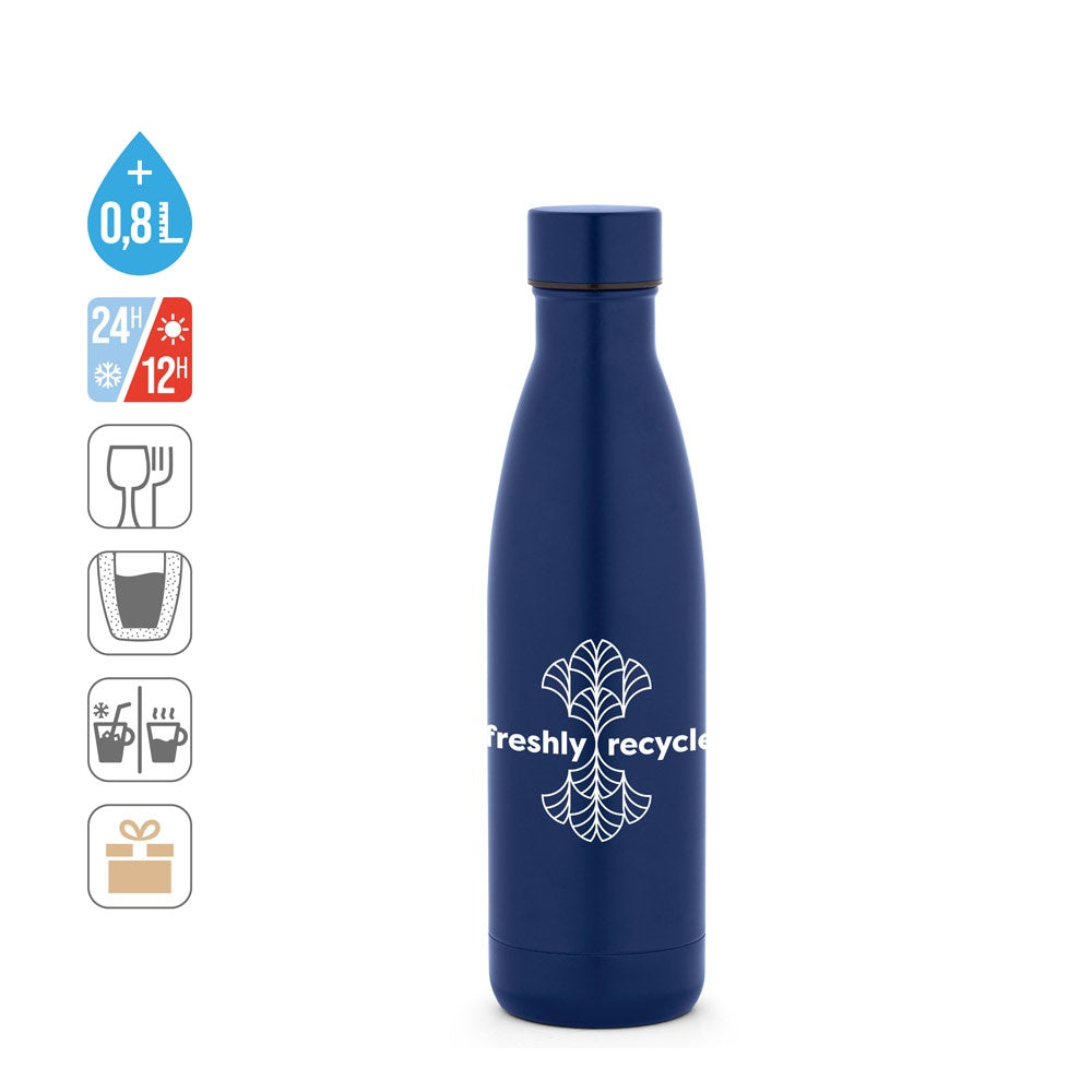 RE-BUFFON L promotional thermal bottle (complete set view) with custom logo branding
