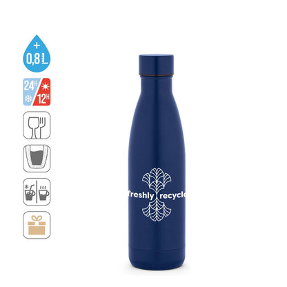 RE-BUFFON L promotional thermal bottle (complete set view) with custom logo branding