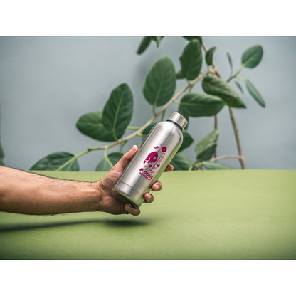 ODIN METTALIC promotional bottle with custom logo branding