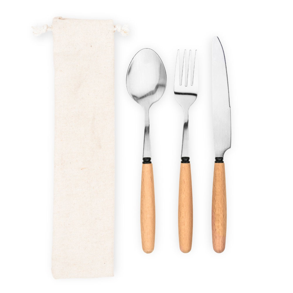 BOULUD promotional kitchen accessory in natural (detail view) with custom logo branding
