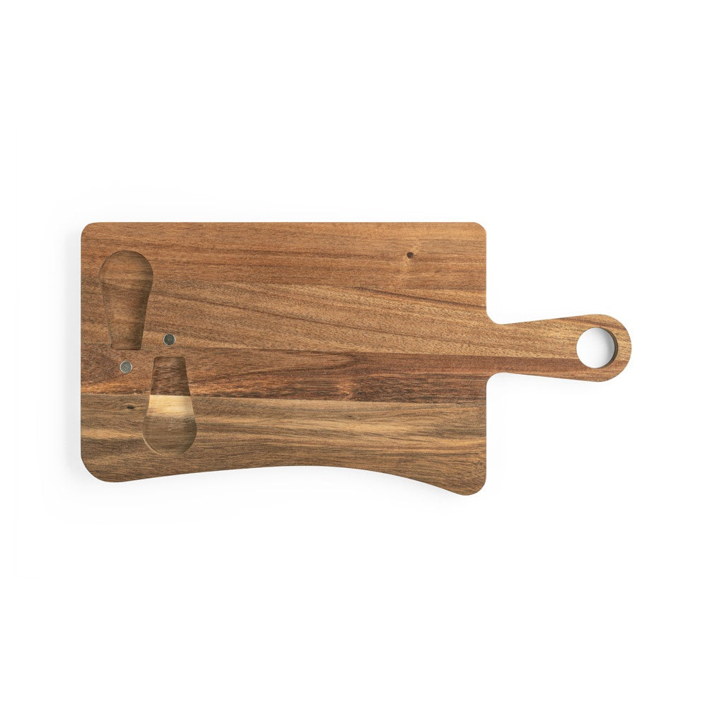 CASSIA promotional kitchen accessory in dark natural (detail view) with custom logo branding