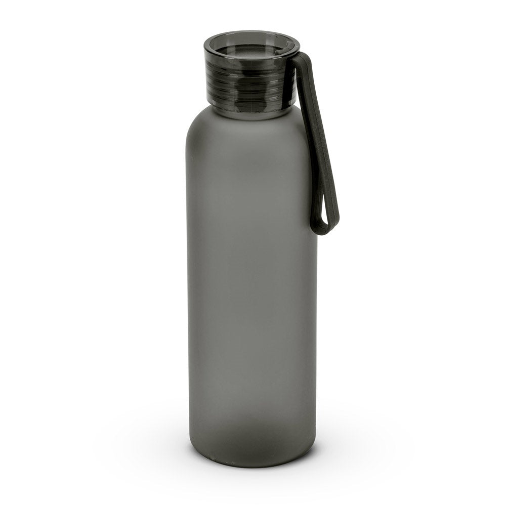 RIO rPET promotional bottle in black with custom logo branding