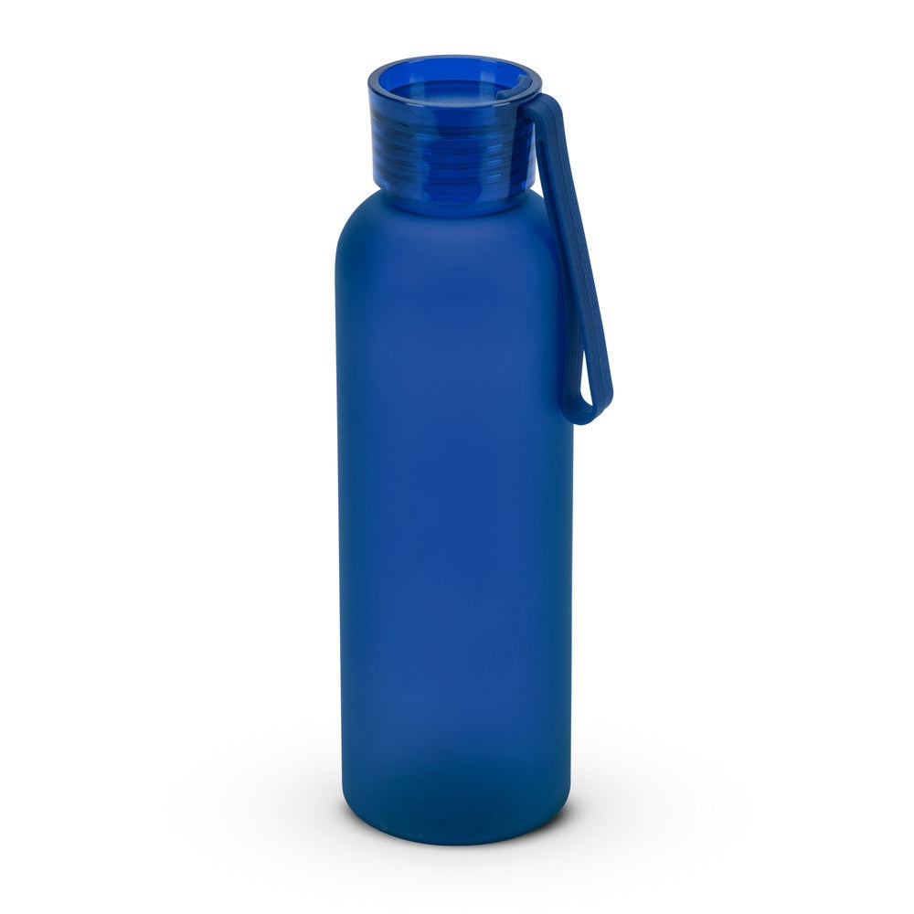 RIO rPET promotional bottle in blue with custom logo branding