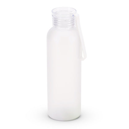 RIO rPET promotional bottle in transparent with custom logo branding