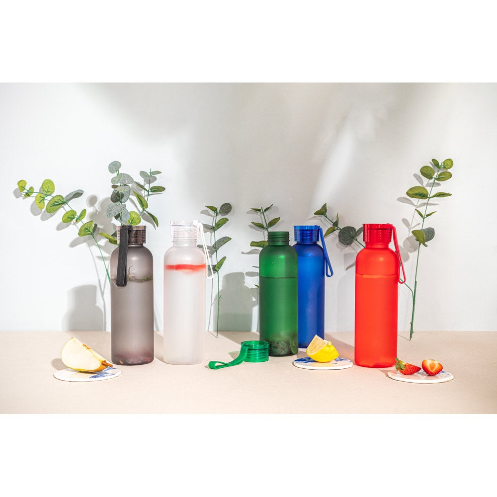 RIO rPET promotional bottle with custom logo branding