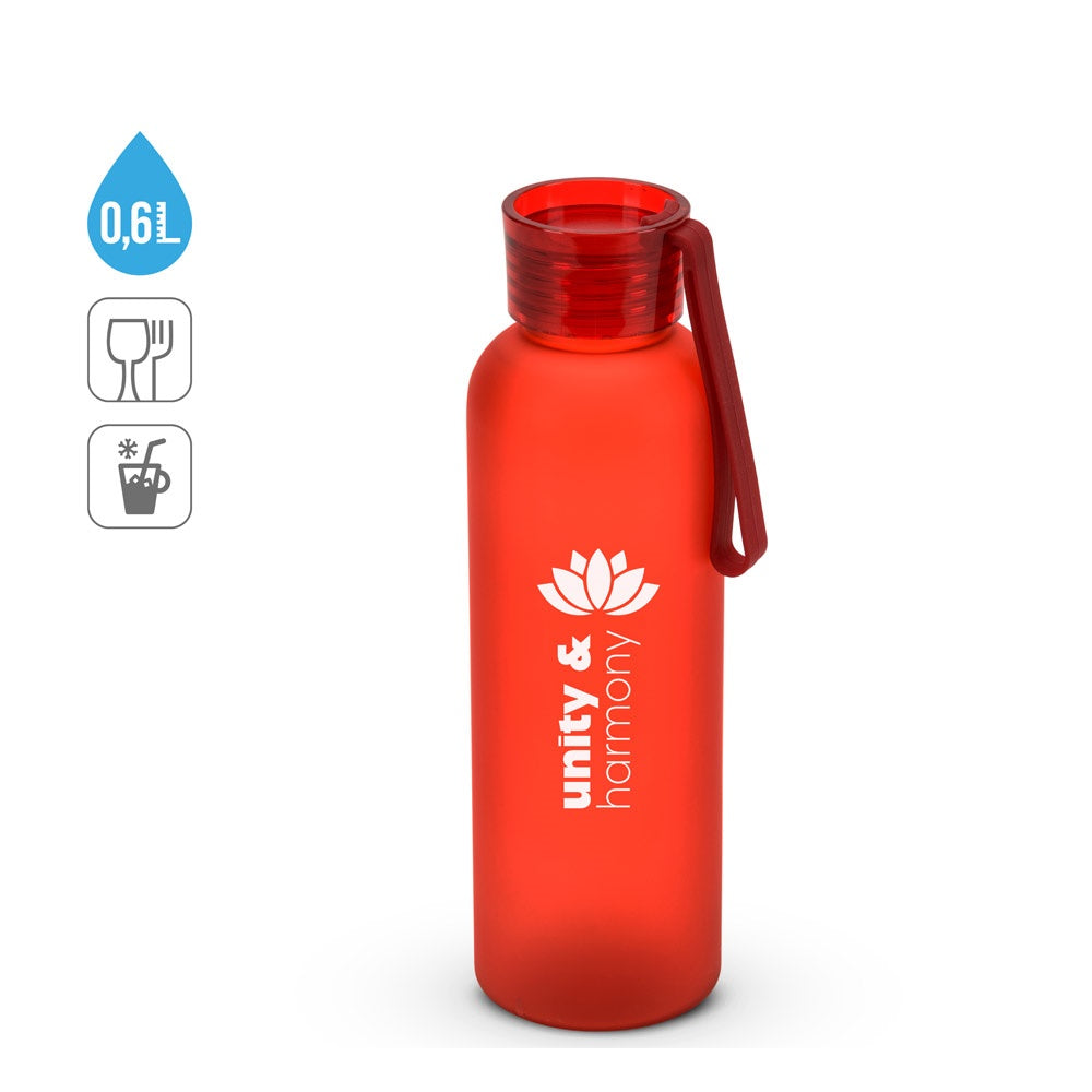 RIO rPET promotional bottle (complete set view) with custom logo branding