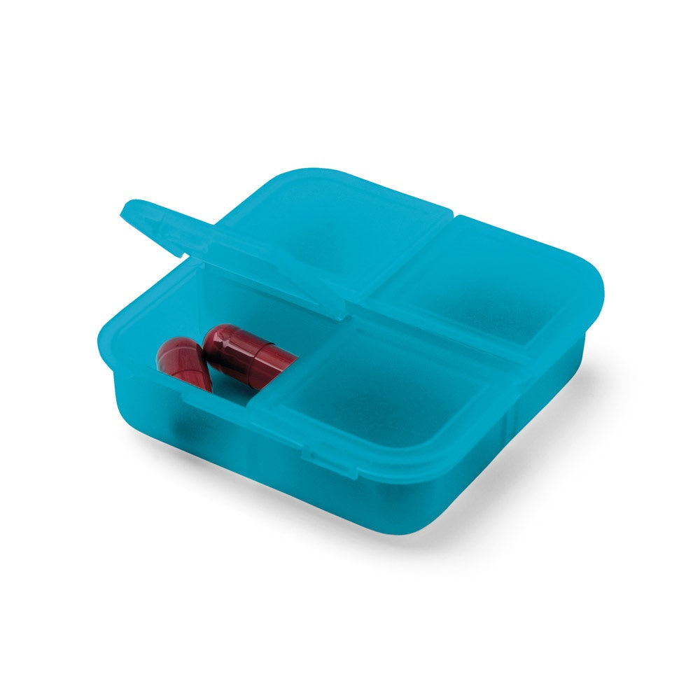 ROBERTS promotional personal care item in light blue (detail view) with custom logo branding