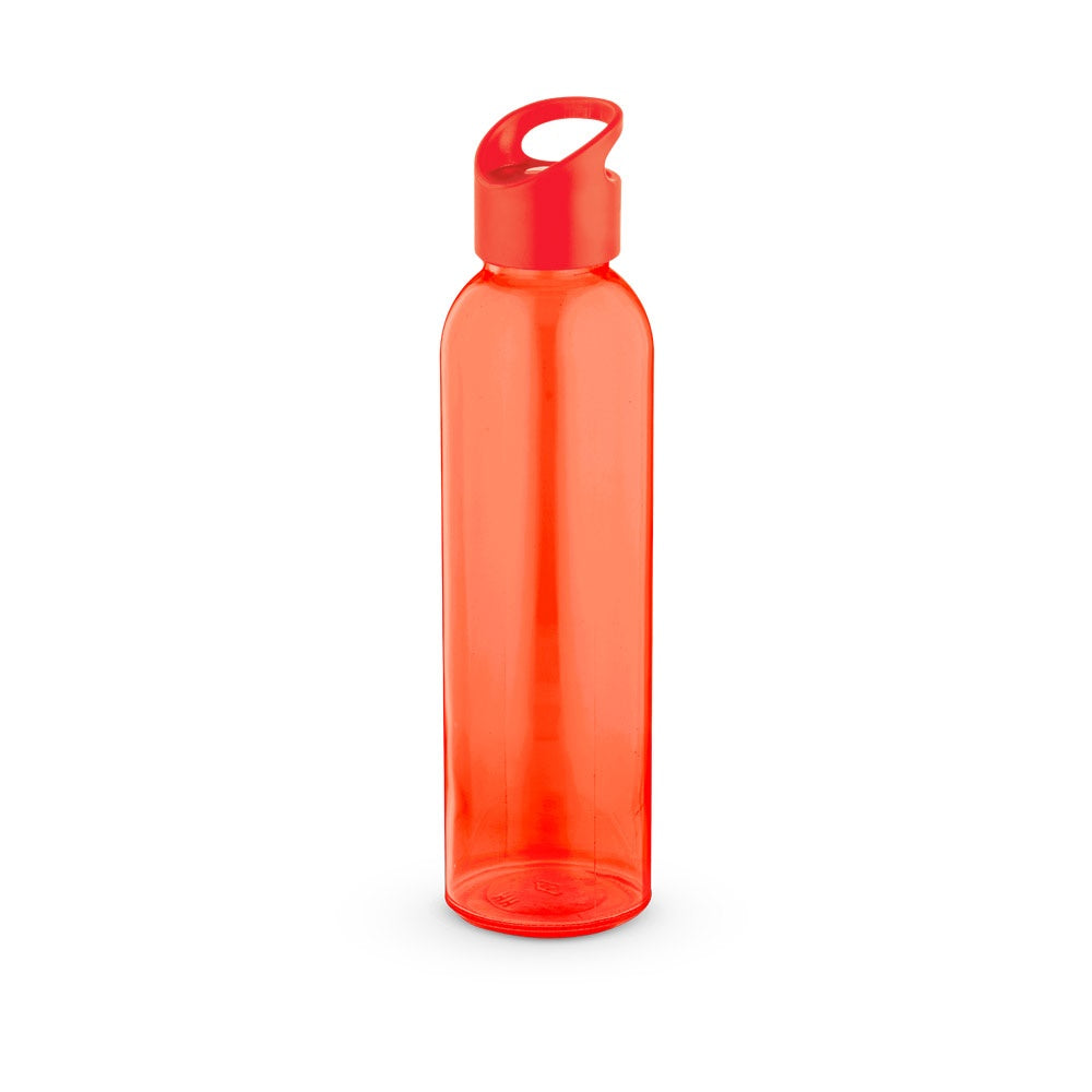 PORTIS GLASS promotional bottle in red with custom logo branding