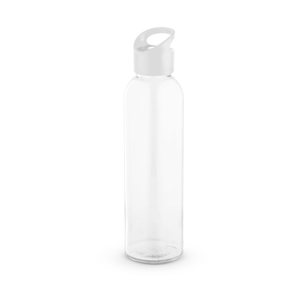 PORTIS GLASS promotional bottle in white with custom logo branding