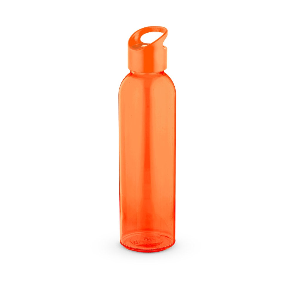 PORTIS GLASS promotional bottle in orange with custom logo branding