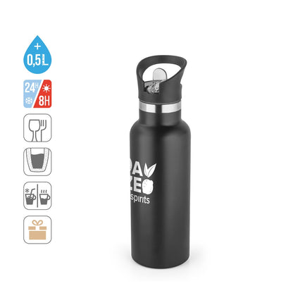 NORTON promotional bottle (complete set view) with custom logo branding