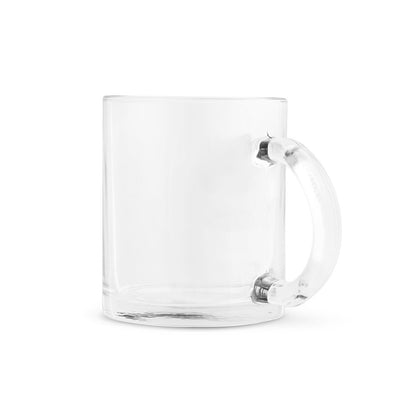 CARMO promotional mug in transparent (detail view) with custom logo branding