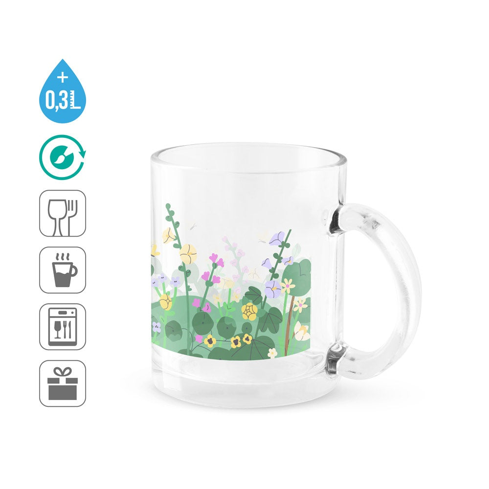 CARMO promotional mug (complete set view) with custom logo branding