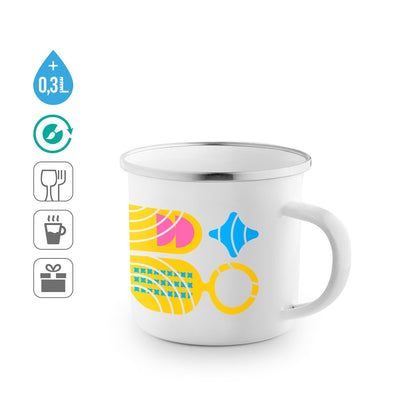 GOTZE SUB promotional mug (complete set view) with custom logo branding