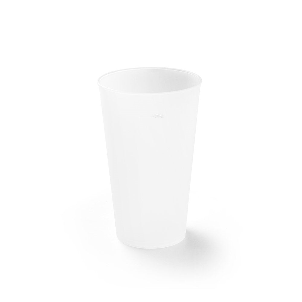 KANE promotional travel cup in transparent with custom logo branding