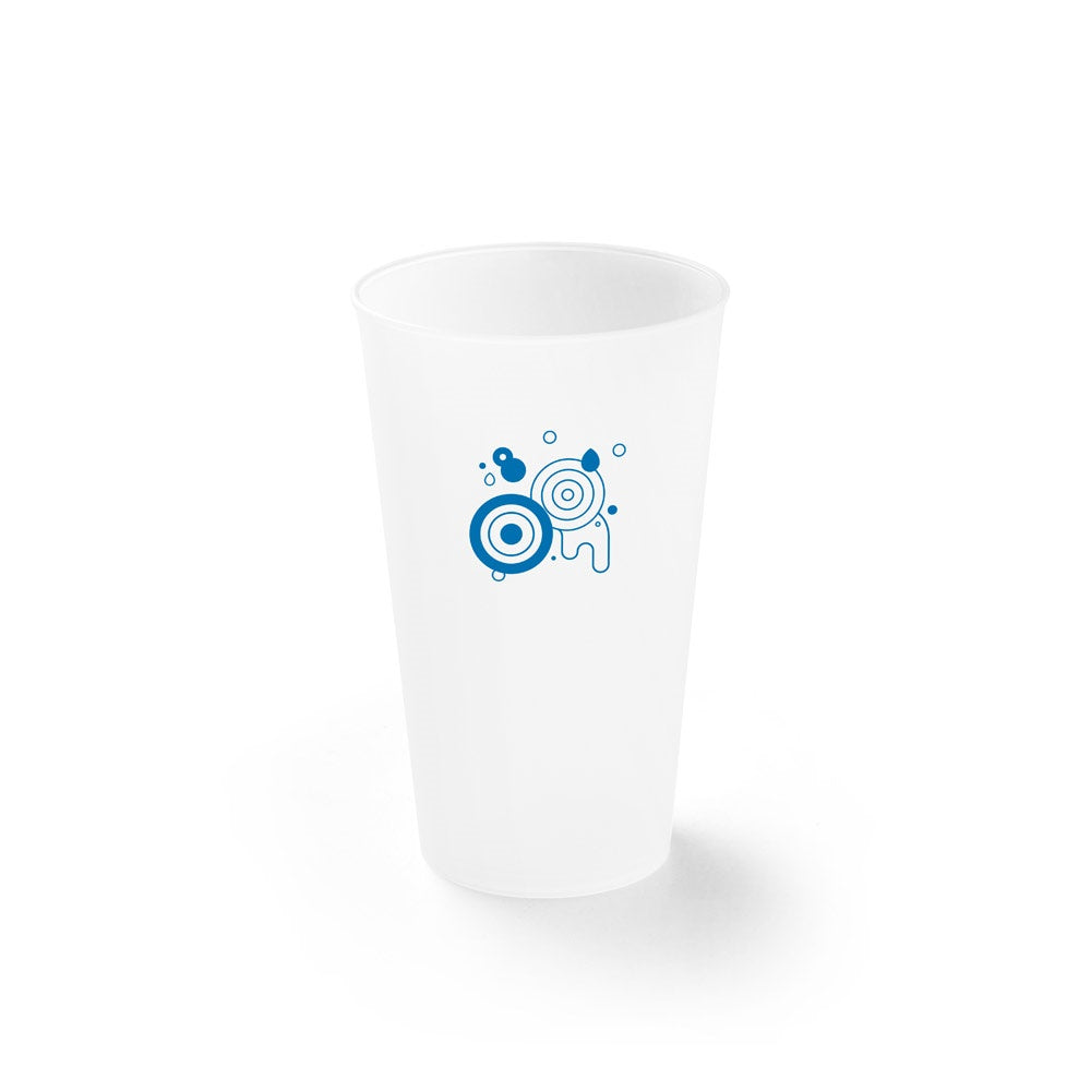 KANE promotional travel cup in transparent with custom logo branding