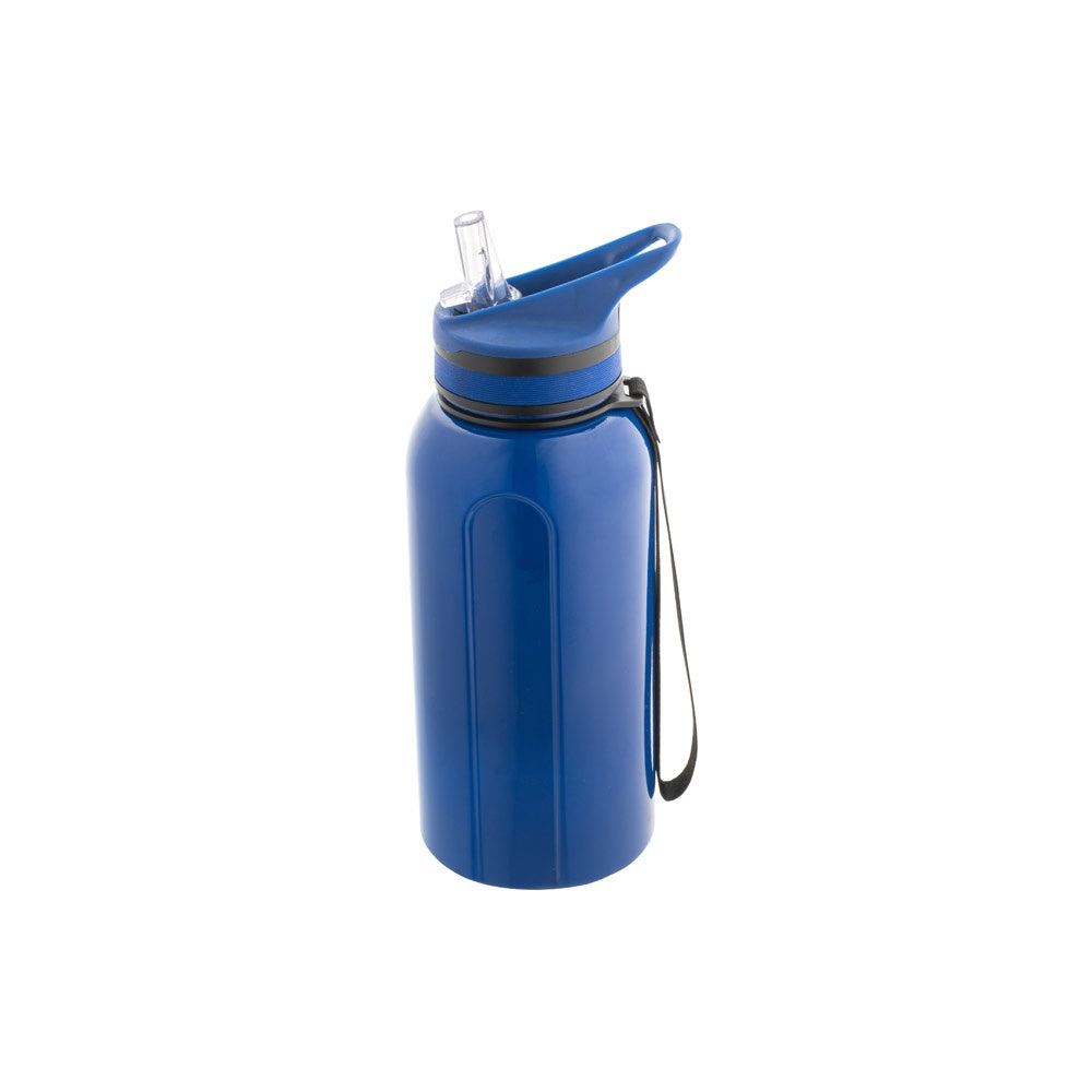 TYSON promotional bottle in blue (detail view) with custom logo branding