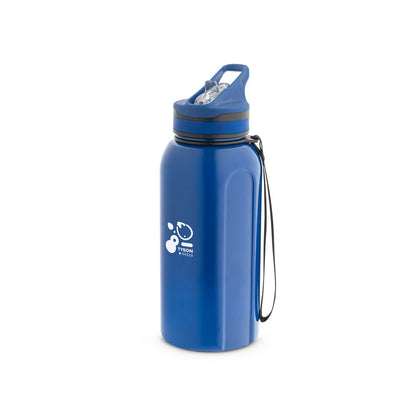 TYSON promotional bottle in blue with custom logo branding